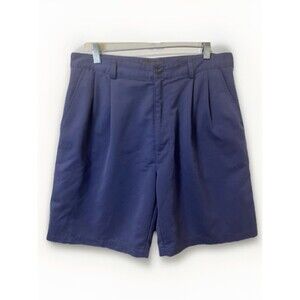 Croft & Barrow Pleated Men’s Shorts Navy Blue Size 34 Waist